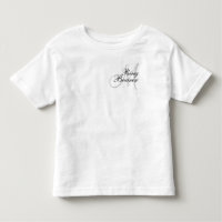 Monogram Ring Bearer Wedding T--Shirt