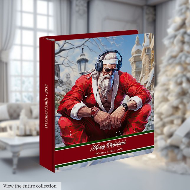 Monogram Ring Binder Athletic Santa Memory Album (Monogram Ring Binder Athletic Santa Memory Album)