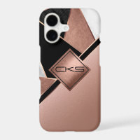  Monogram Rose Gold Absrtact 