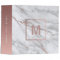 monogram rose gold and light marble stone