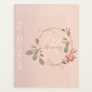 Monogram Rose Gold Appointment 2025  Planner