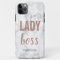 Monogram Rose Gold Lettering | Marble  Lady boss