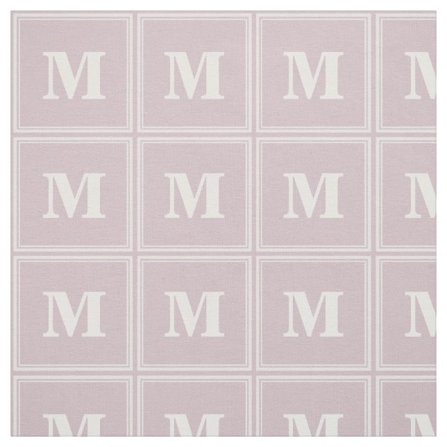 Monogram rose quartz stripes fabric (Swatch)