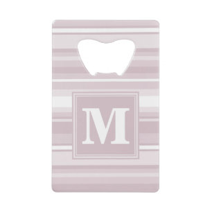 Monogram rose quartz stripes wallet bottle opener
