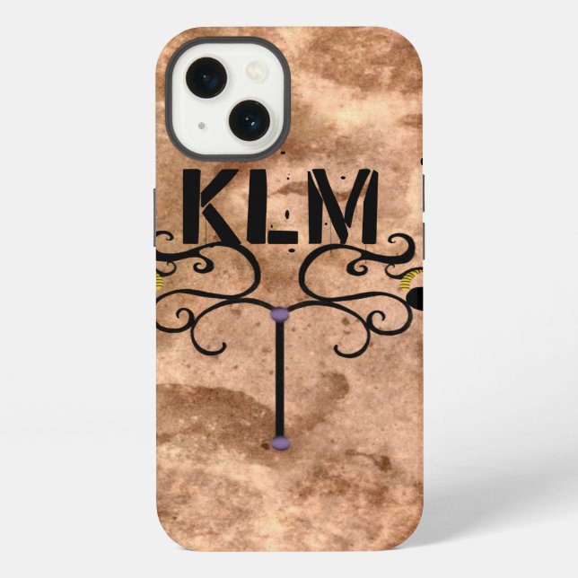MONOGRAM ROYAL VINTAGE iPhone CASE (Back)
