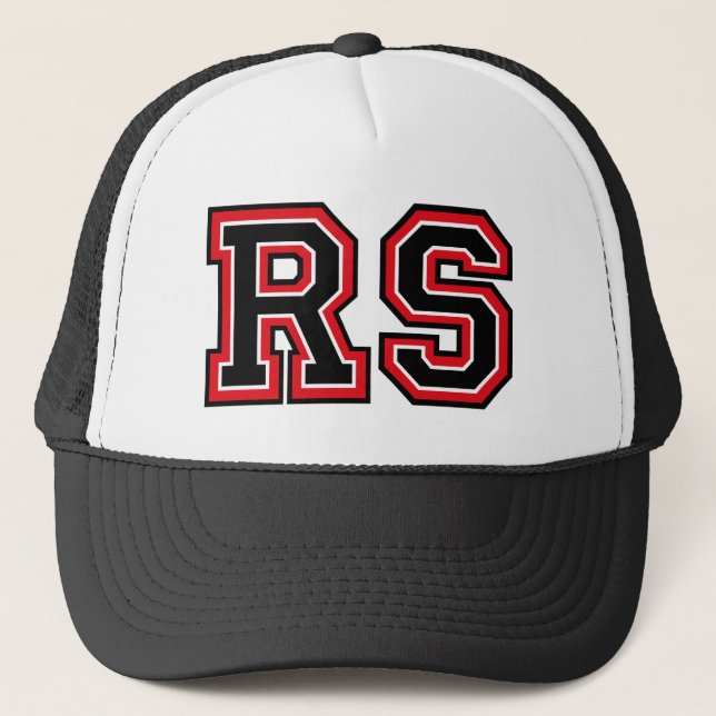 Monogram 'RS' initials Trucker Hat (Front)