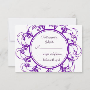 Monogram RSVP (purple)