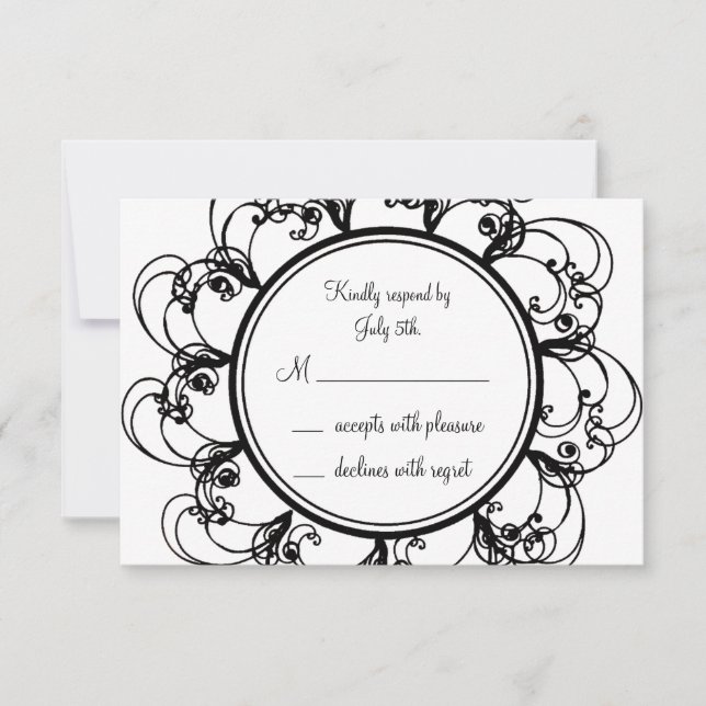 Monogram RSVP (white) (Front)