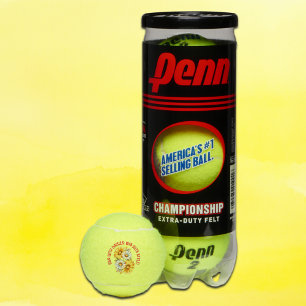 Monogram- Run with daisies: win with style Red   Tennis Balls