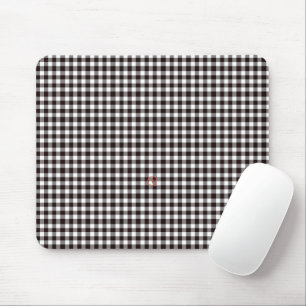 Monogram Rustic Chic Plaid Mouse Pad