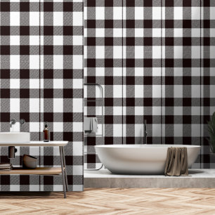 Monogram Rustic Chic Plaid Wallpaper