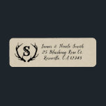 Monogram Rustic Deer Antlers Personalized Wedding<br><div class="desc">Matching items available.</div>