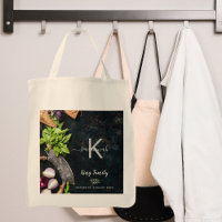 Monogram rustic vegitarian cooking food groceries