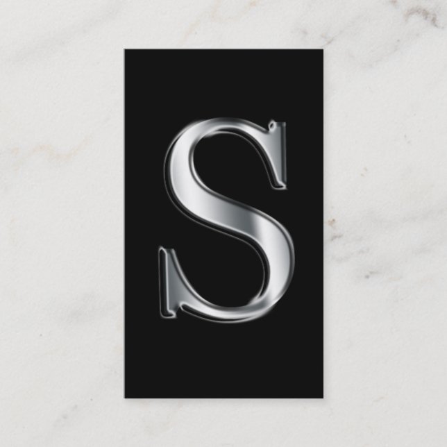 Monogram S business cards (Front)