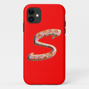 Monogram S in Roses Pattern Iphone 5 Case