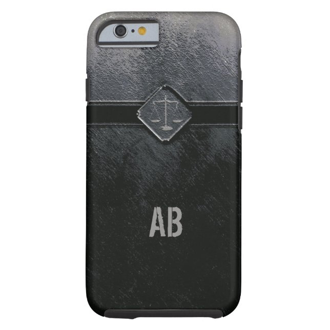 Monogram Scales of Justice Case-Mate iPhone Case (Back)