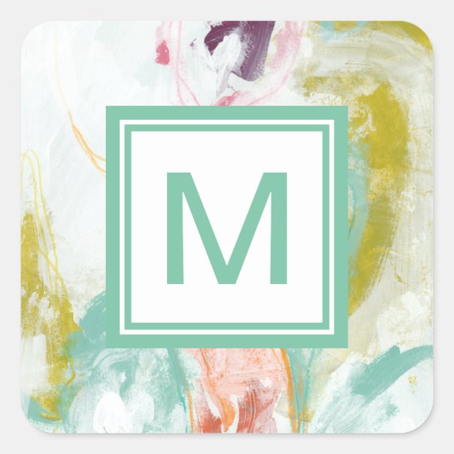 Monogram | Scattershot II Square Sticker (Front)