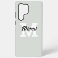 Monogram Script Calligraphy Sage Green