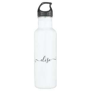 Monogram Script Calligraphy Simple name  710 Ml Water Bottle