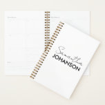 Monogram Script Name Modern Minimalist Planner<br><div class="desc">Elevate your daily routine with our Monogram Script Name Modern Minimalist Planner. This planner isn’t just a tool; it’s an extension of your personal style, blending simplicity with elegance. The personalized monogram on the cover adds a touch of refinement, making every planning session feel like a moment of luxury. Perfect...</div>