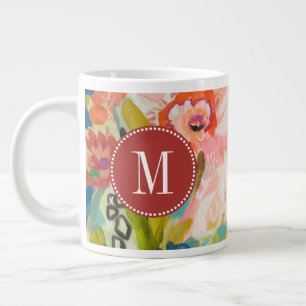 Monogram   Secret Garden Floral III Large Coffee Mug