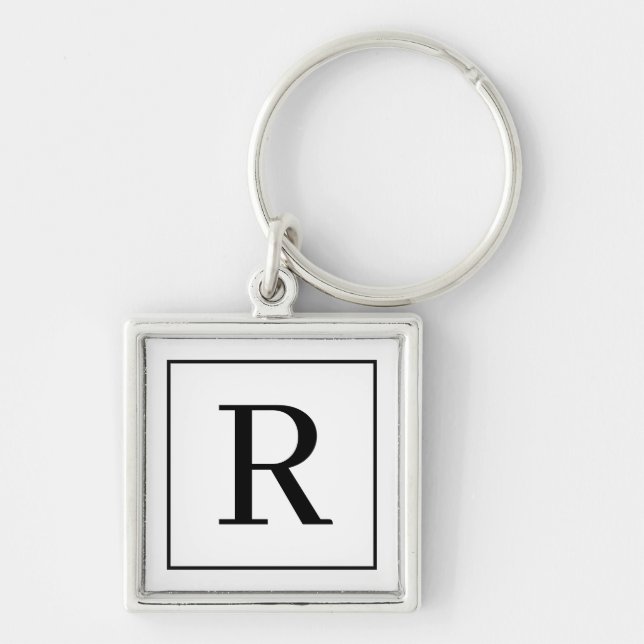 Monogram Sf Classic Serif Keychain (Front)