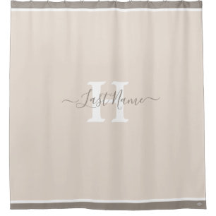 Monogram Shower Curtain HAMbyWG