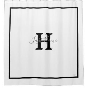 Monogram Shower Curtain HAMbyWG