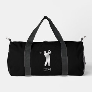Monogram Silver Silhouette Golfer Duffle Bag