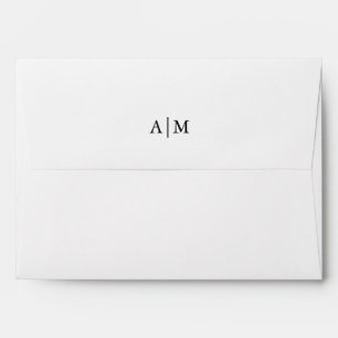 Monogram Simpel White Envelope
