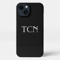 Monogram Simple Black Grey Minimalist  