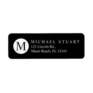 Monogram   Simple Modern Minimalist Custom Colour