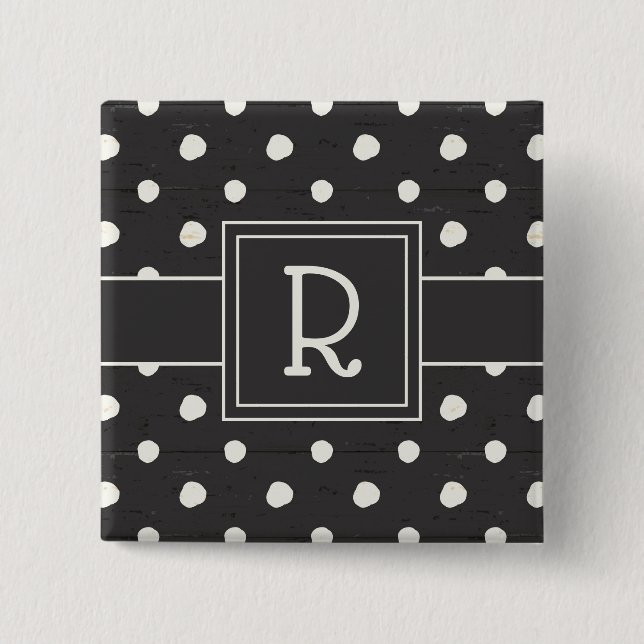 Monogram | Simple Signs Step One 2 Inch Square Button (Front)