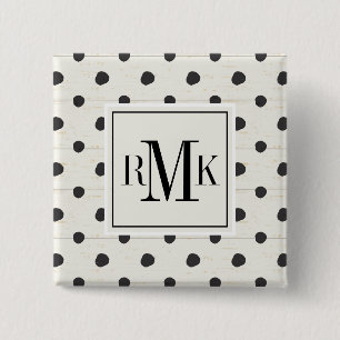 Monogram Simple Signs Step Three 2 Inch Square Button