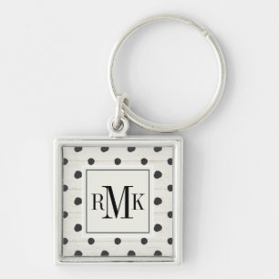 Monogram   Simple Signs Step Three Keychain