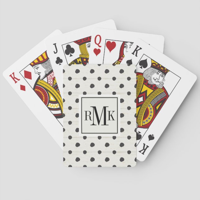 Monogram | Simple Signs Step Three Playing Cards (Back)