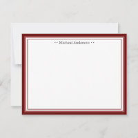 Monogram Simple Wine Border Classic Personalized N