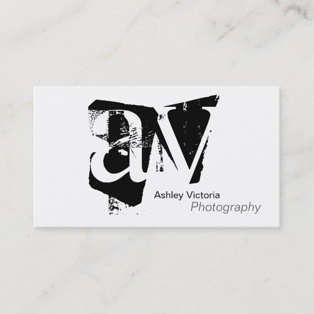 Monogram Simplicity Business Card (Front)