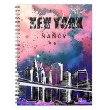 Monogram, Sketch, New York Skyline