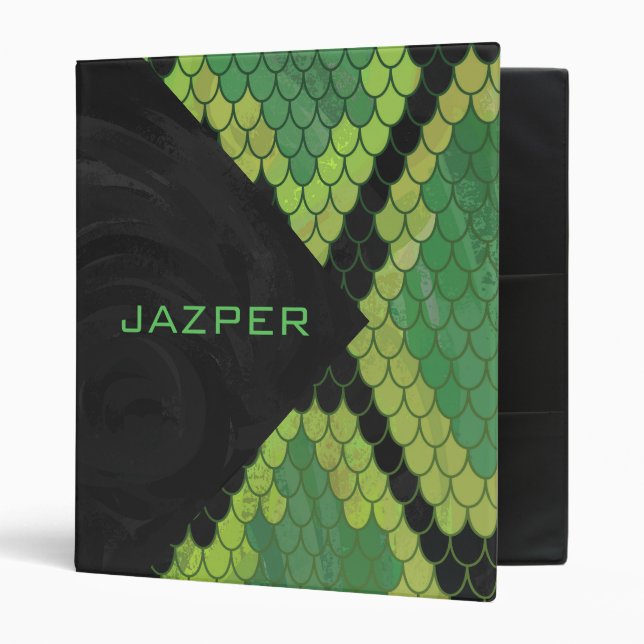 Monogram Snake Green and Black Binder (Front/Inside)