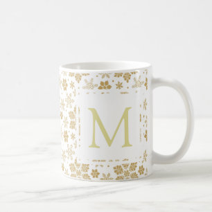 Monogram Snowflake Coffee Mug