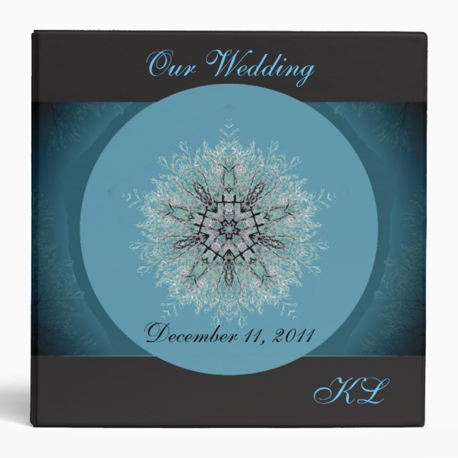 Monogram Snowflake Collection Binder (Front)