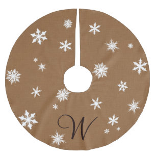 Monogram Snowflake Tree Skirt