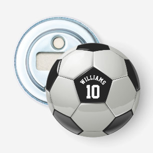 Monogram Soccer Ball Association Football Sports Bottle Opener
