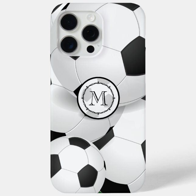 Monogram Soccer Ball iPhone Case-Mate iPhone Case (Back)