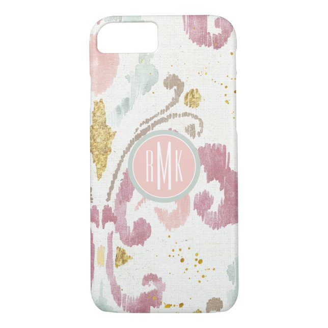 Monogram | Soft Deco Pattern Case-Mate iPhone Case (Back)
