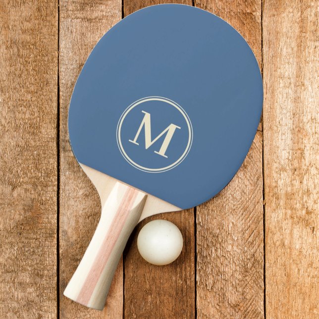 Monogram Solid Capri Blue Colour  Ping Pong Paddle (Creator Uploaded)