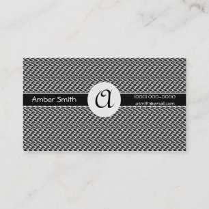 Monogram Solid Circle Collection Business Card