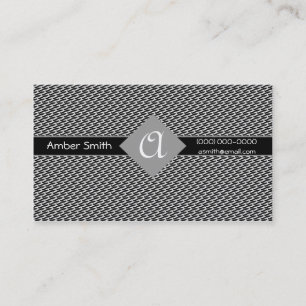 Monogram Solid Diamond Collection Business Card