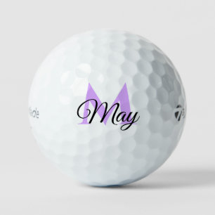 Monogram Solid Initial Personalized Golf Balls